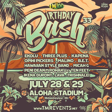 birthday bash hawaii 2023|KCCN FM100 Birthday Bash 34 at Aloha Stadium – FM100.